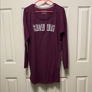 Victoria's Secret Maroon Long Sleeve Top